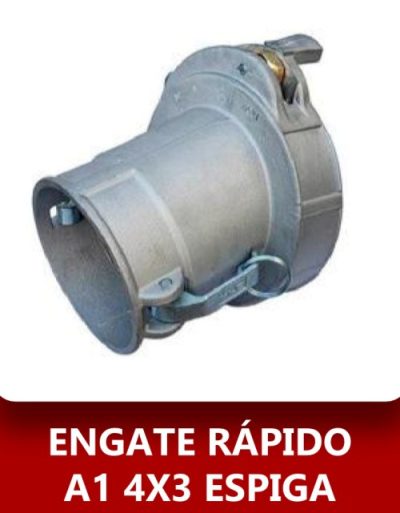 Engate rápido A1 4x3 espiga
