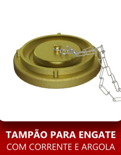 Tampão para engate com corrente e argola
