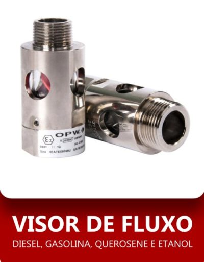 Visor de fluxo para diesel, gasolina, querosene e etanol