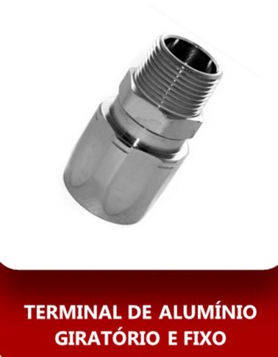 Terminal de alumínio giratório e fixo