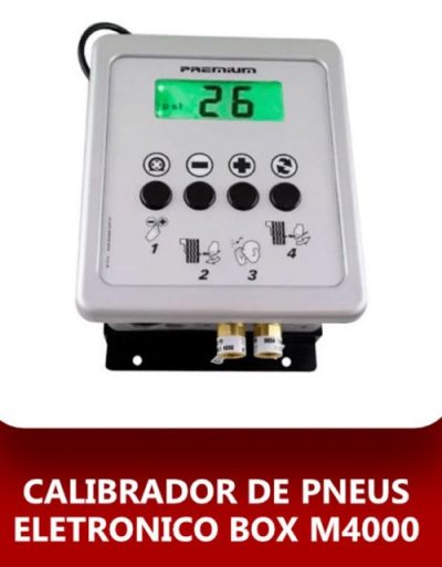 Calibrador de Pneus Eletrônico Box M4000